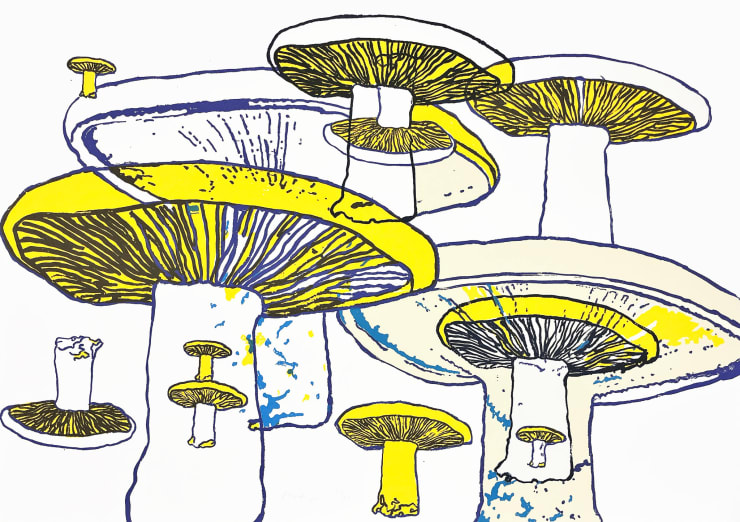 Mystery of the Blewit, 2024 Screenprint on paper