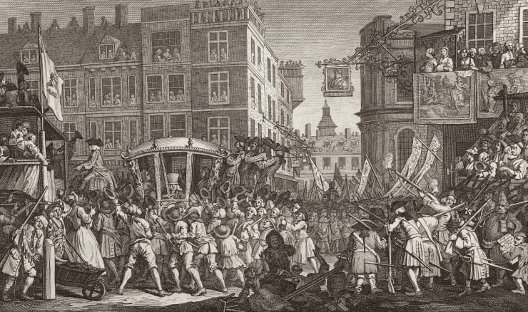 William Hogarth The Industrious 'Prentice Lord Mayor of London, 1747