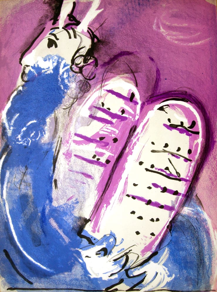 Marc Chagall Moses with the Tablets of the Law (II), 1956