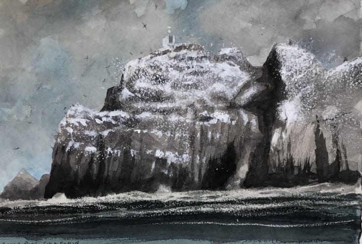 Norman Ackroyd Altar Rock – Sula Sgeir, 2011 Watercolour