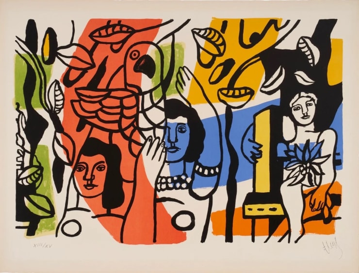 Fernand Léger, Les Femmes au Perroquet, 1952