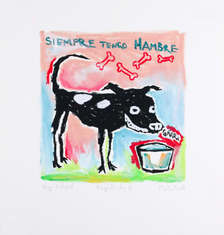 Mychael Barratt Basquiat's Dog II - TP III, 2025 Framed