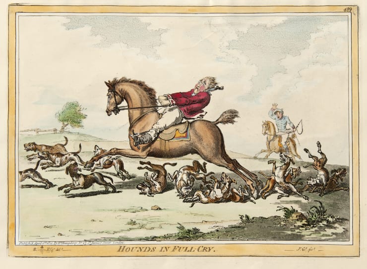 James Gillray Hounds in Full-Cry, 1800