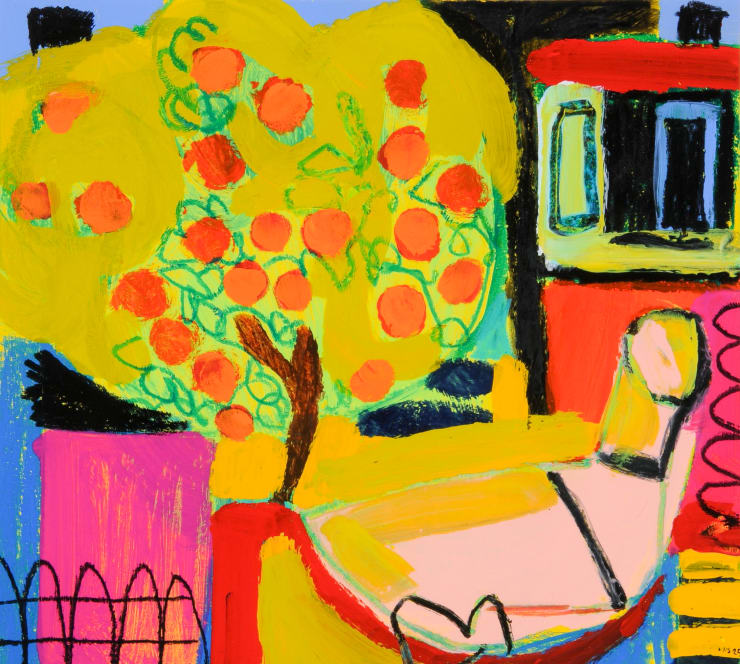 Nigel Swift Sunbather and the Fruit Tree, 2025