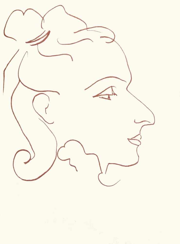 Henri Matisse Plate 131. Florilège des Amours de Ronsard , 1948