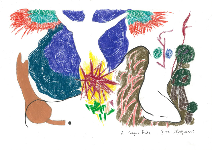 Andrew Marr A Magic Flute I:22, 2022 Coloured pencil