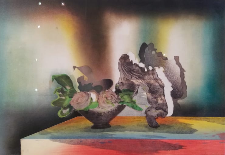 Sophie Layton, Still Life - Rose & Driftwood I, 2019