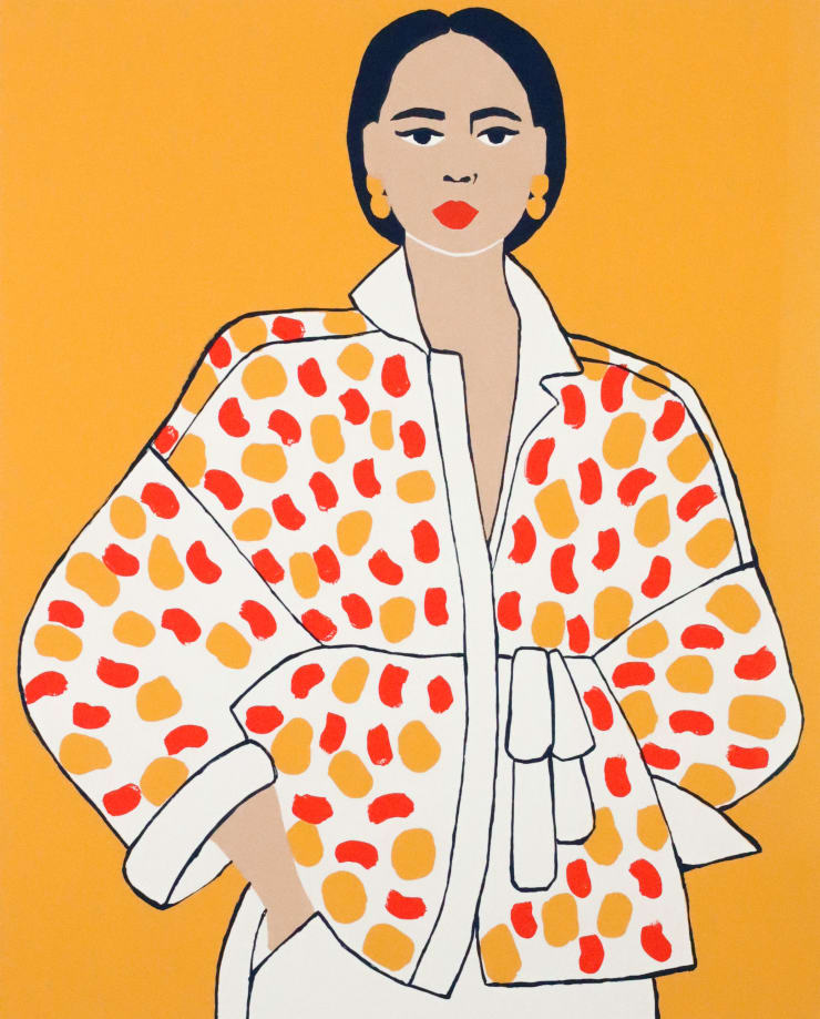 Susie Stone, Red and Gold, 2025