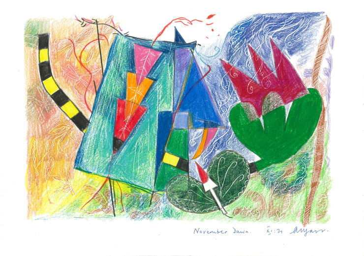 Andrew Marr November Dawn XI:21, 2021 Coloured pencil