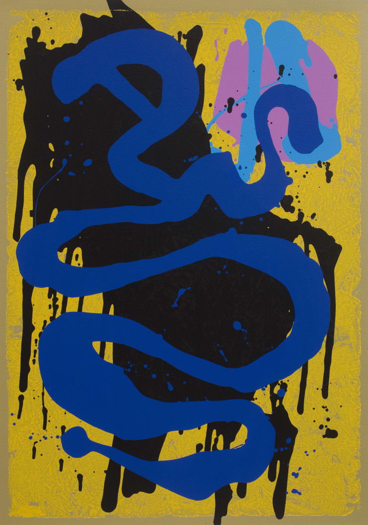 John Hoyland Blue Snake, 1993