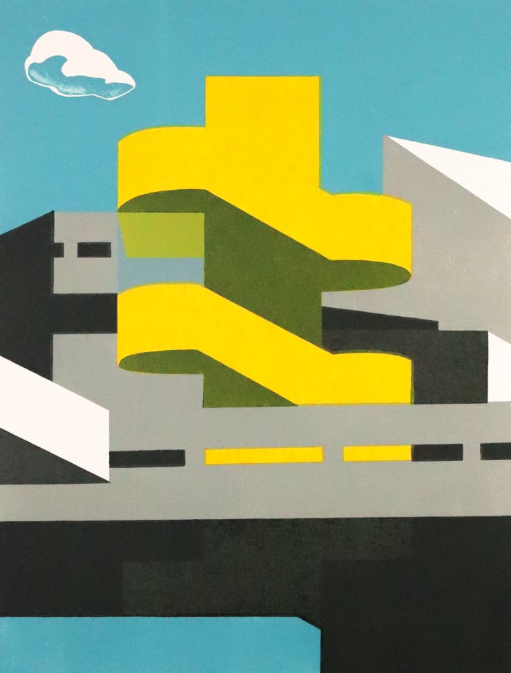Paul Catherall, Southbank Steps Yellow II, 2025