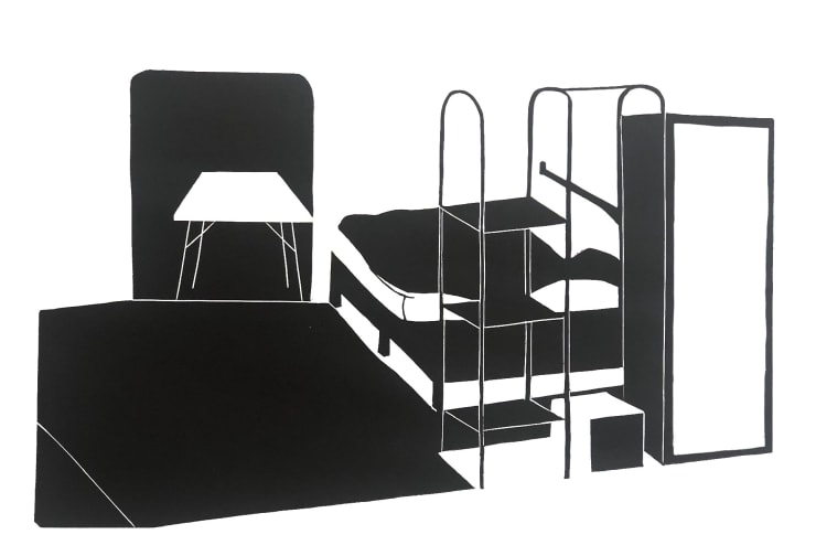 Chloé Bocquet La Chambre, 2020 Linocut