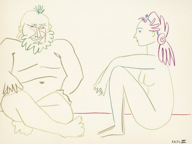 Pablo Picasso Comédie Humaine 27.1.54 XIV, 1954