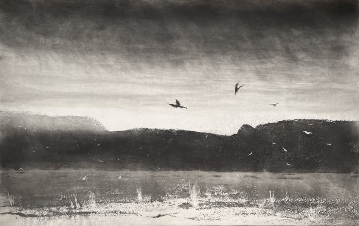 Norman Ackroyd On Burra Firth, Shetland, 2022