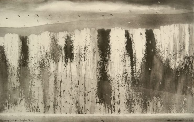 Norman Ackroyd Morning Sunlight - Bempton Cliffs, 2014