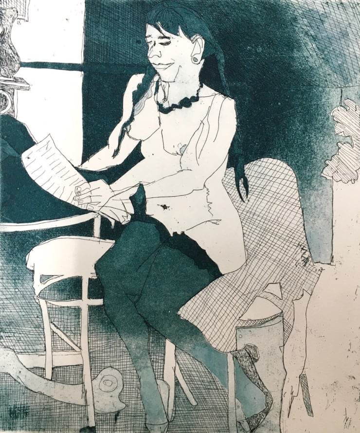 Amanda Danicic, Suzette Reading The Paper, 2020