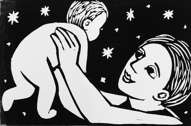 Anita Klein Open Studio, Flying Baby , 2016