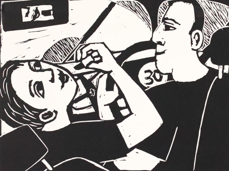 Anita Klein, Lipstick in the Car, 2025