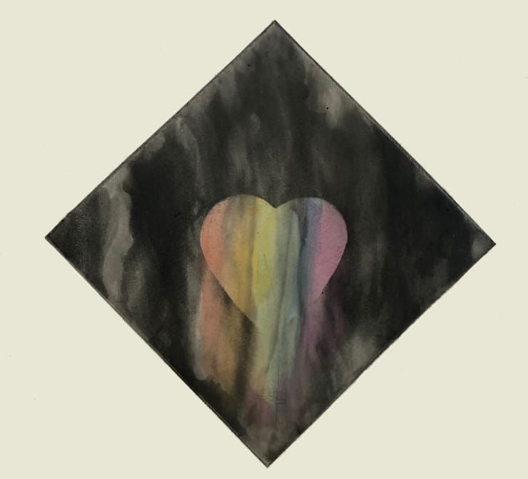 Norman Ackroyd Lockdown Rainbow No. 4 - Love Will Conquer All, 2020