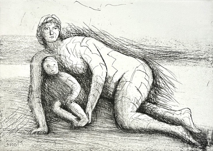 Henry Moore Mother and Child XXIV, 1983