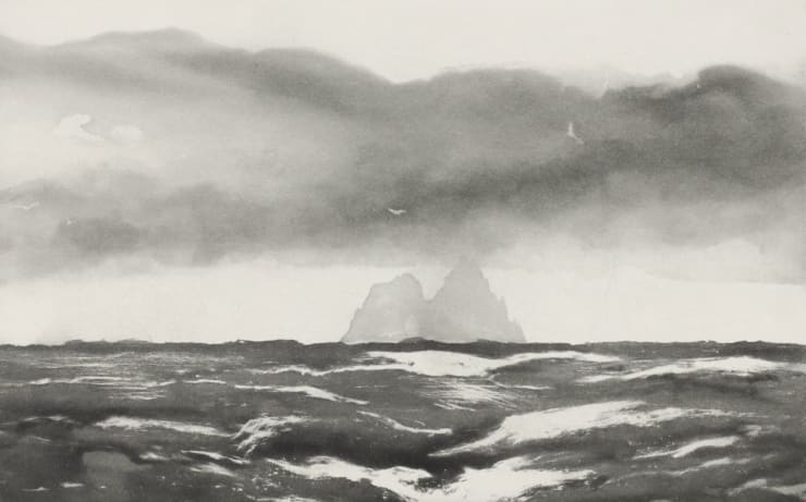 Norman Ackroyd, Skellig from Inishvickillane, 2007