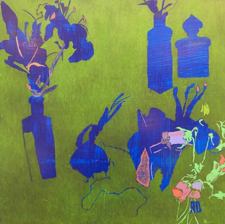 Amanda Danicic, Blue Jars and Vases, 2012