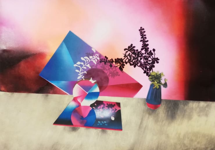 Sophie Layton Two Arrangements on a Wooden Table II, 2020