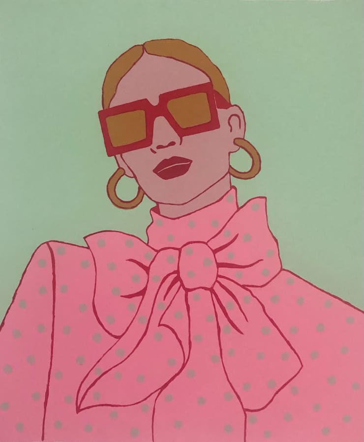 Susie Stone Mint and Pink, 2021