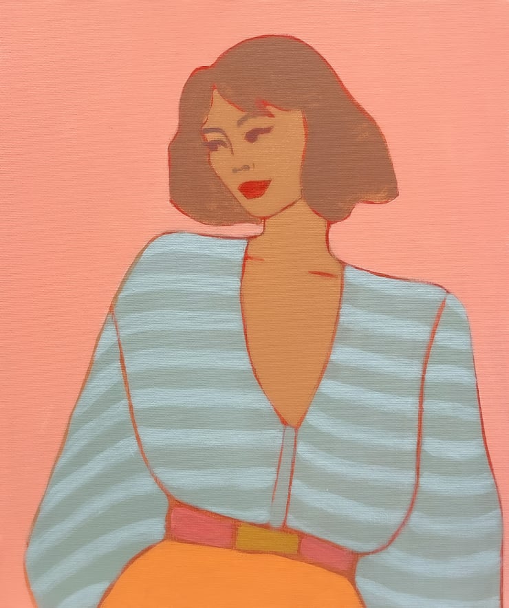 Susie Stone Eau de Nil Stripes, 2024