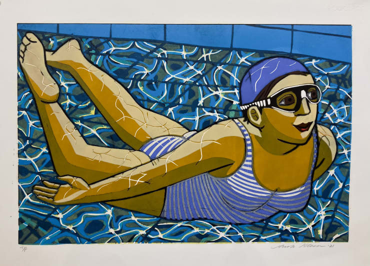 Anita Klein Studio Sale The Summer Pool (TP) , 2021 Usual retail price: £750 Discounted price: £550