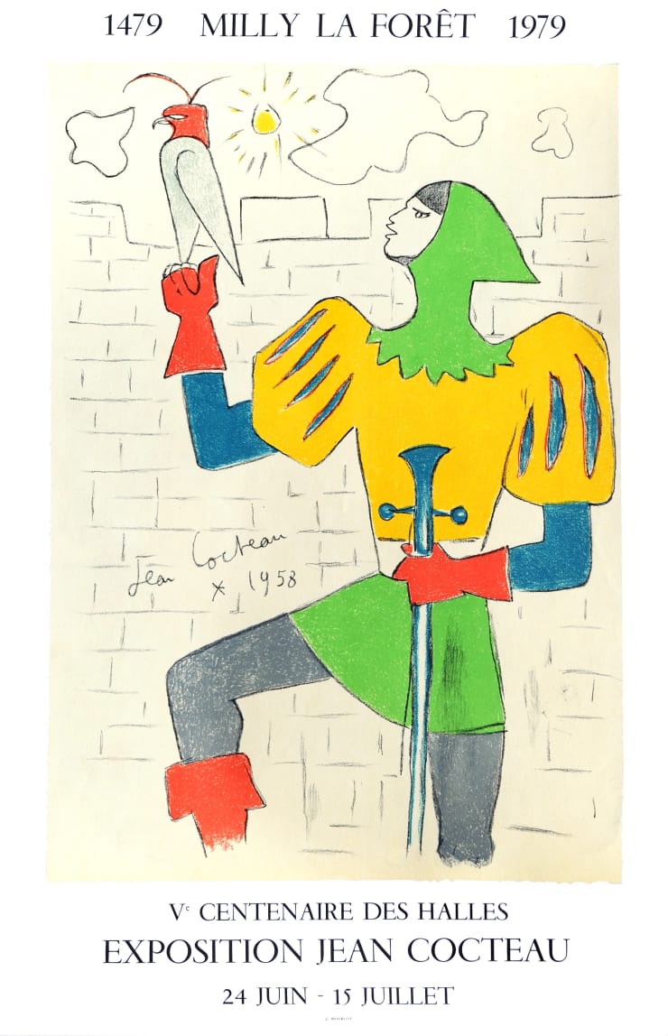 Jean Cocteau Milly la Forêt, The Falconer, 1958