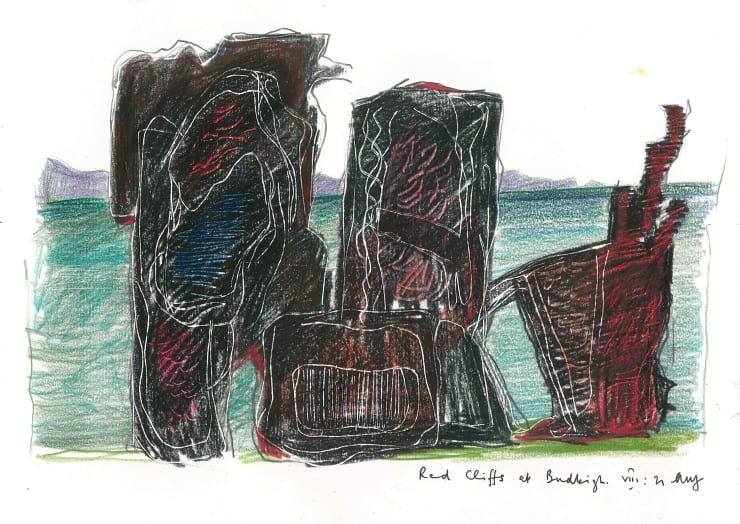 Andrew Marr Red Cliffs at Budleigh VIII:21 Aug, 2021