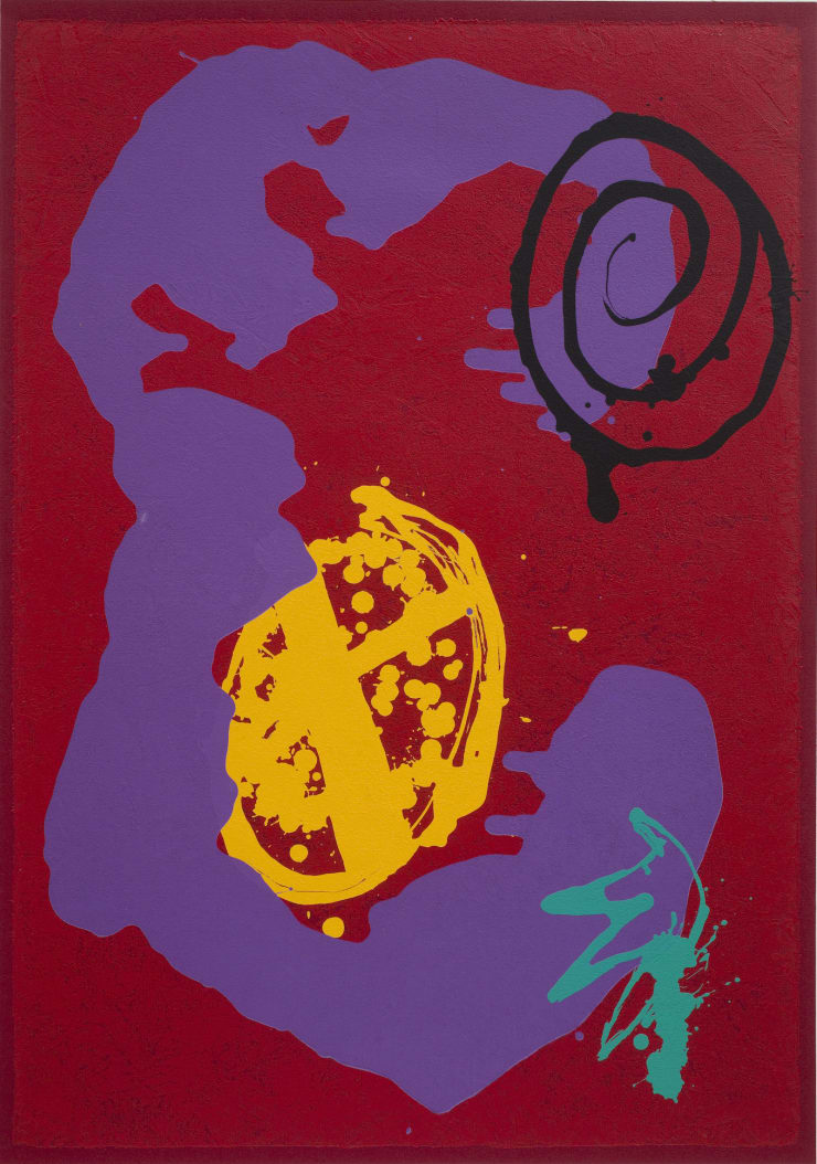 John Hoyland, Wandering Moon, 1993