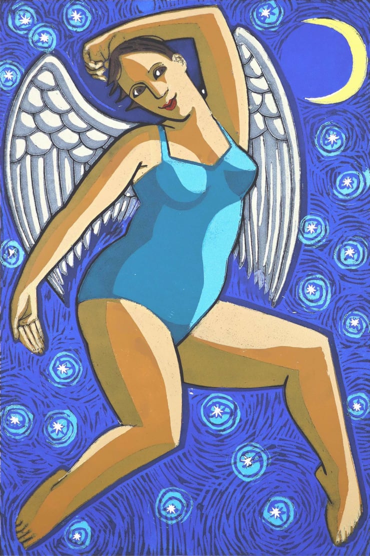 Anita Klein Studio Sale, Angel with Winter Sky (TP), 2024