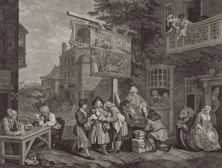William Hogarth Canvassing for Votes, 1758
