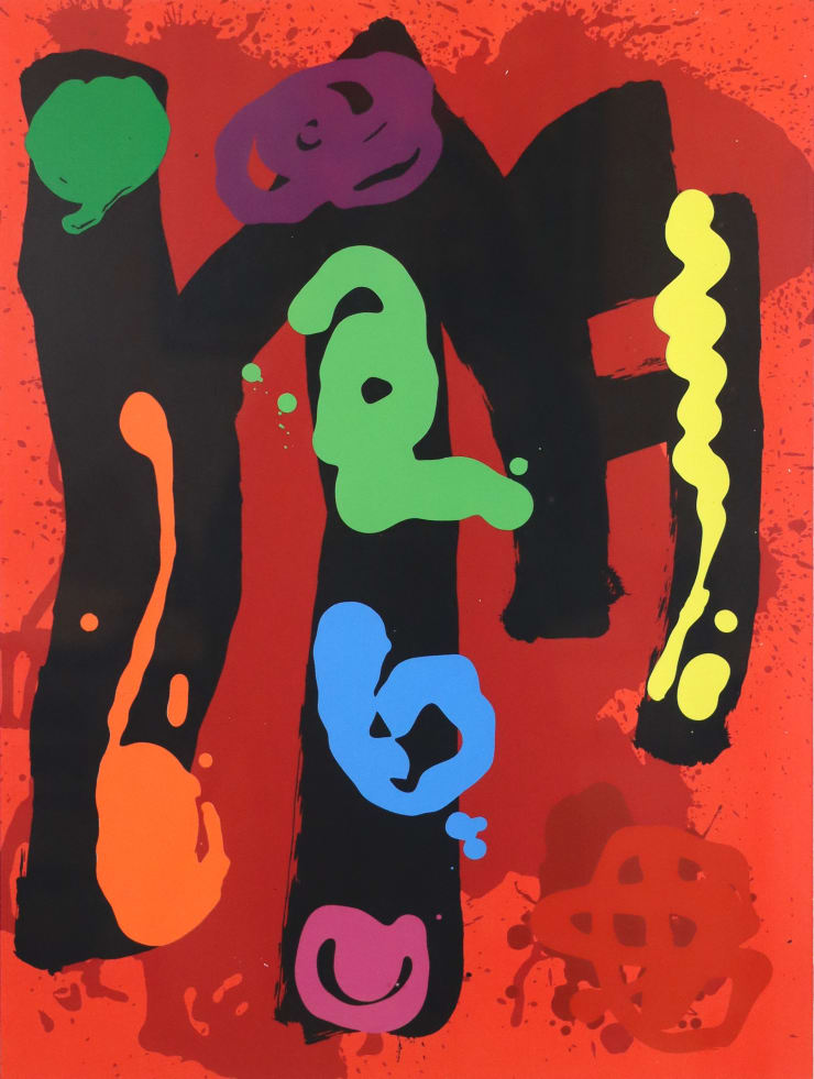 John Hoyland Tree of Life, 1996 Framed
