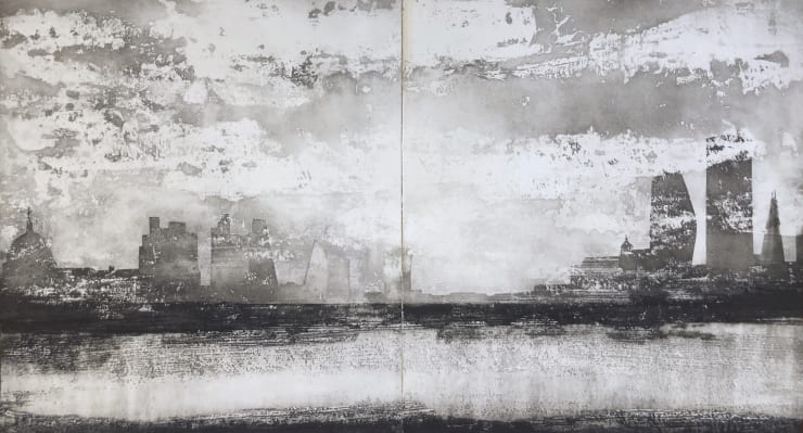 Jason Hicklin, The Thames. Waterloo. Sunrise (Diptych), 2023