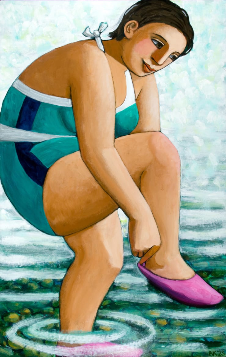 Anita Klein, Pink Beach Shoes, 2023