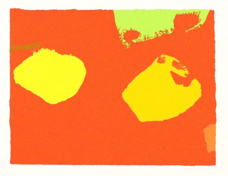 Patrick Heron, Lime and Yellows in Orange, 1976