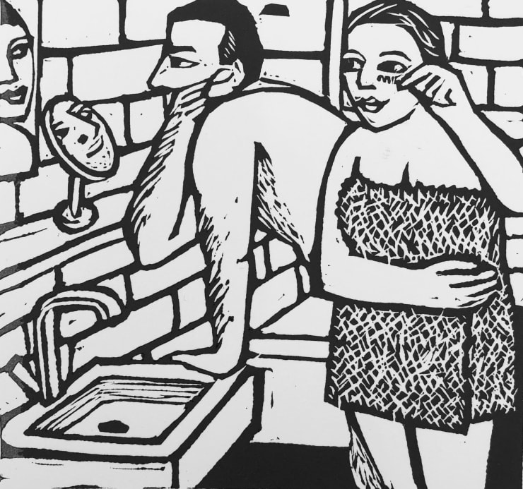 Anita Klein Open Studio, Nige Plucks His Ear Hairs, 2019