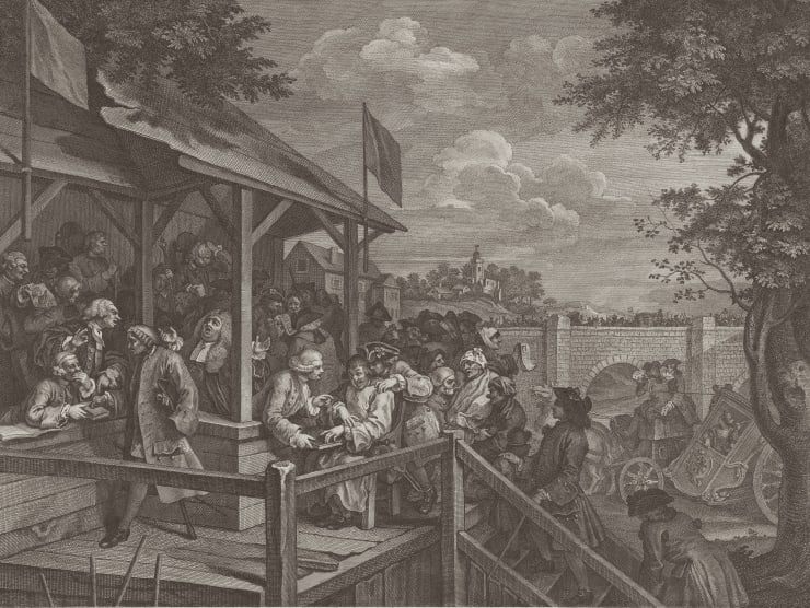 William Hogarth The Polling, 1758