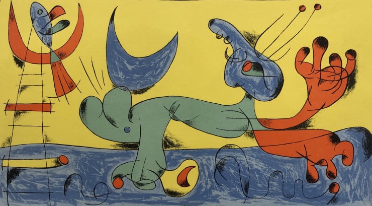 Joan Miró Composition VII from Jacques Prevert's 'Joan Miró' , 1956