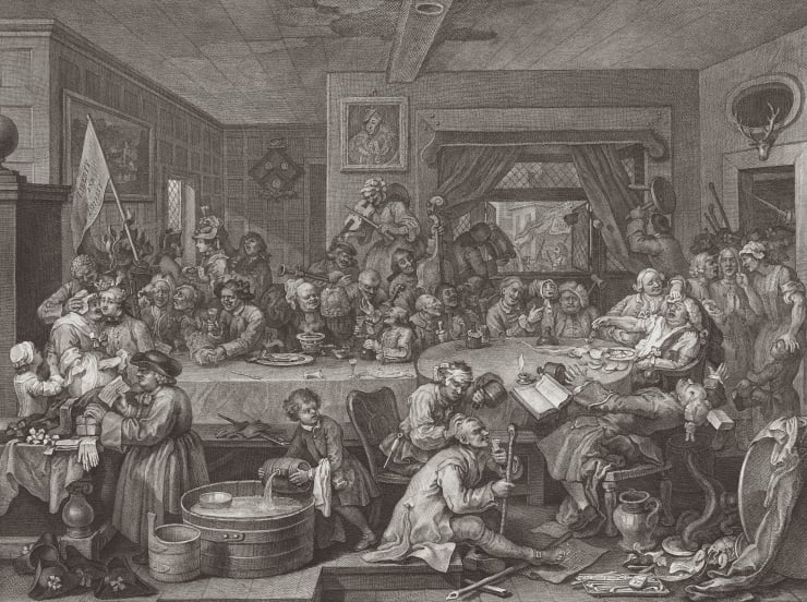 William Hogarth An Election Entertainment, 1755