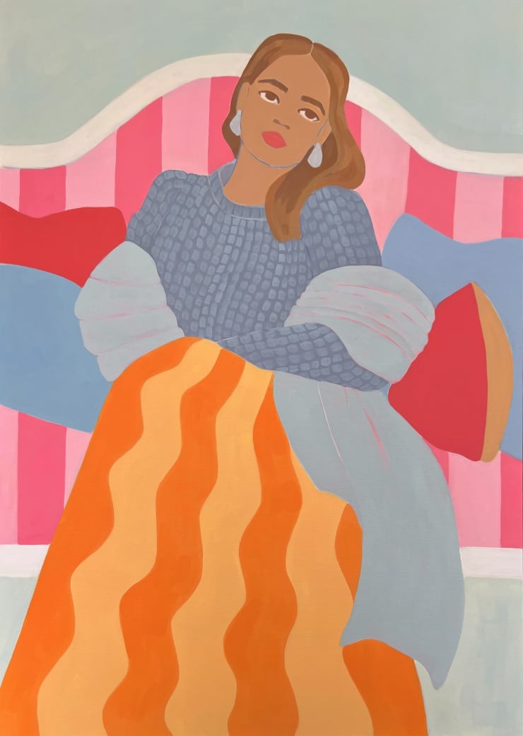 Susie Stone, Marigold Stripes, 2025