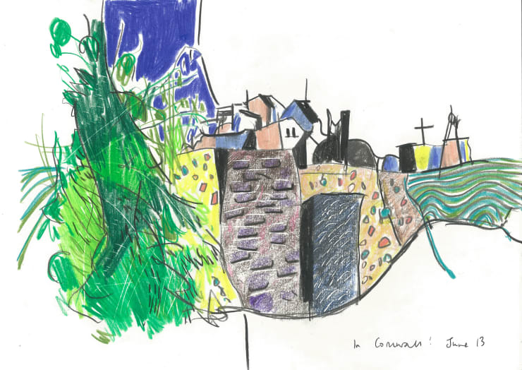 Andrew Marr In Cornwall! June 13, 2021 Coloured pencil