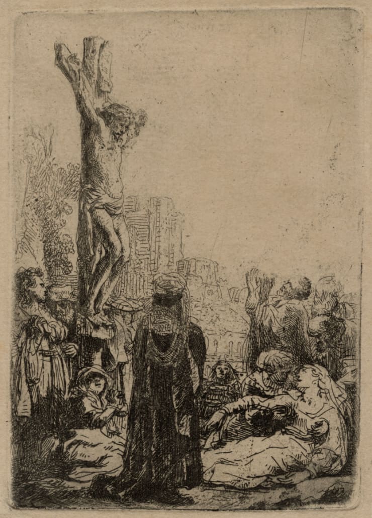 Rembrandt Van Rijn The Crucifixion (Small Plate), 1635