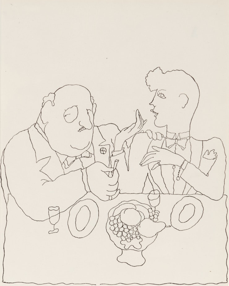 Jean Cocteau Le Mauvais Lieu IX (From Dessins), 1923