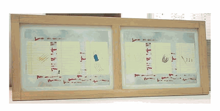 Dulwich College Secret Bid Auction 2024, LOT 157: Richard Tuttle - A Sunny Day (diptych), 1991