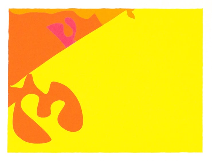 Patrick Heron Yellow Diagonal, 1978 Framed