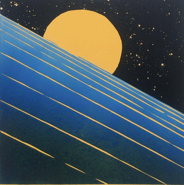 Rebecca Holmes, Night on the Hillside , 2020